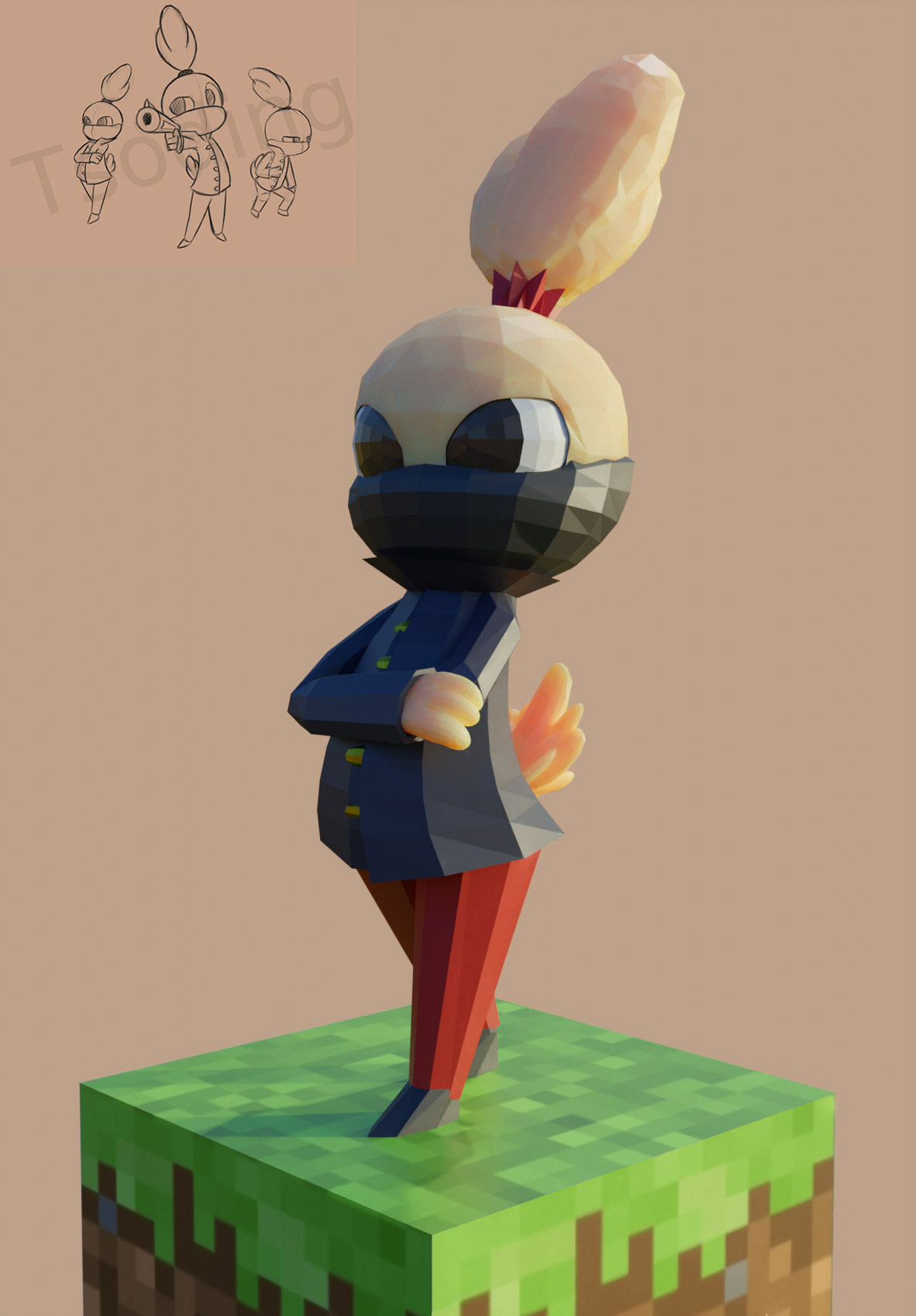 Modeled using a sketch that Tsoding made